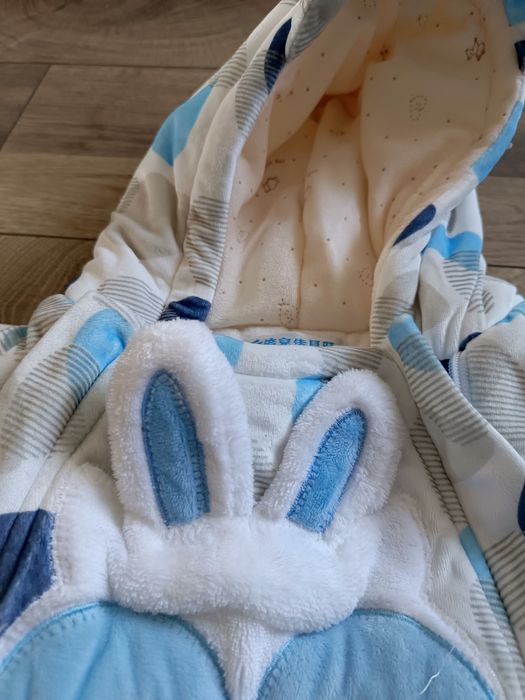 Kurtka kombinezon zimowy r. 80 ciepły zasówany zajączek