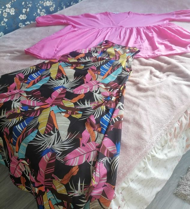 Lumina Fashion -Sukienka i koszula - włoskie, letnie rozm.40/42