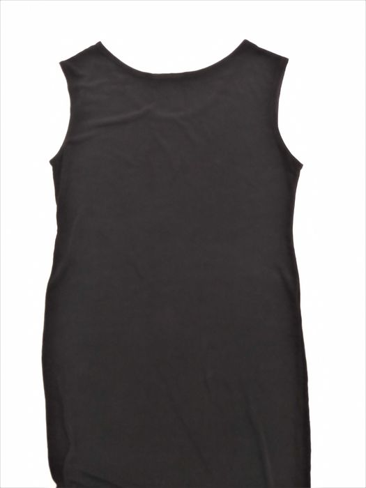 Czarna długa prosta sukienka rozciągliwa XL