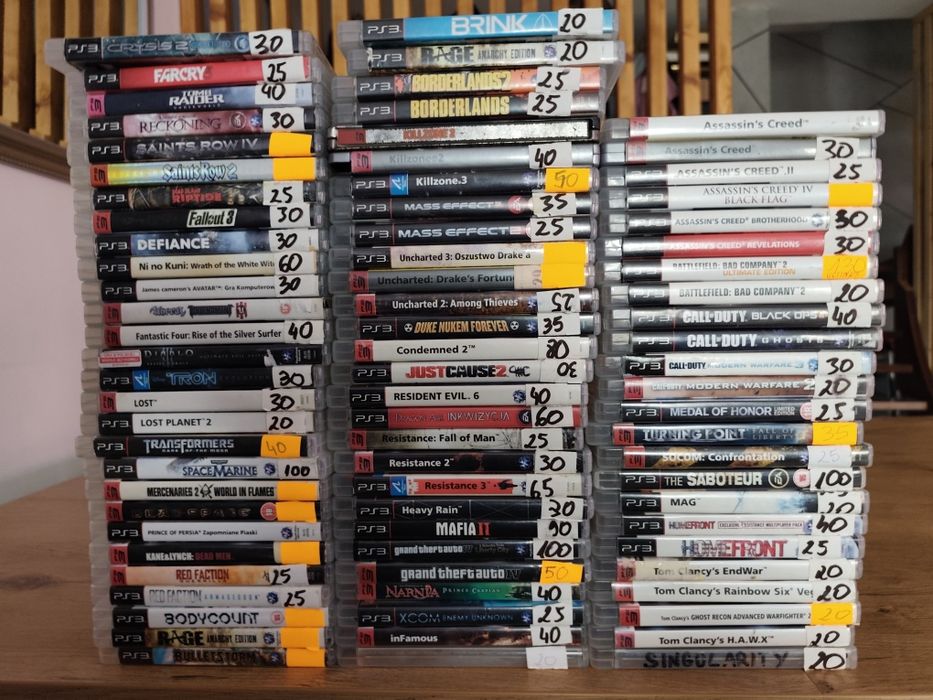 Gry PS3 różne duży wybór likwidacja kolekcji zbieranej latami