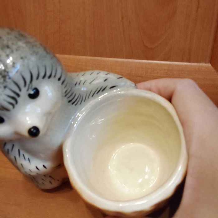 Статуэтка ёжик керамика