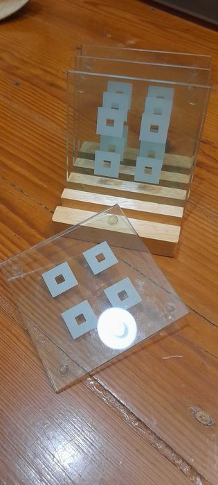 Bases de vidro para copo