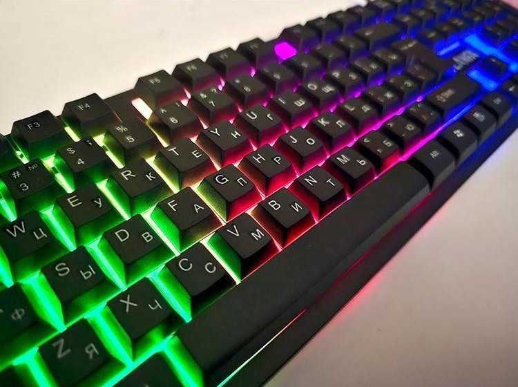 Клавіатура ПК USB Gaming Ігрова провідна безпровідна