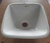 Bathco Baviera Umywalka nablatowa 30x30x11 cm, biała 4050