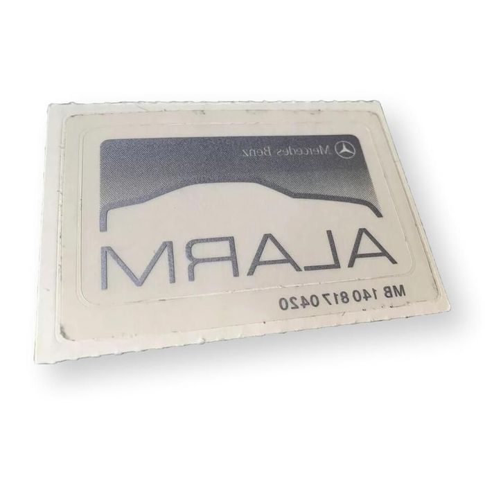 MERCEDES Naklejka na szybe ALARM ORYGINAL