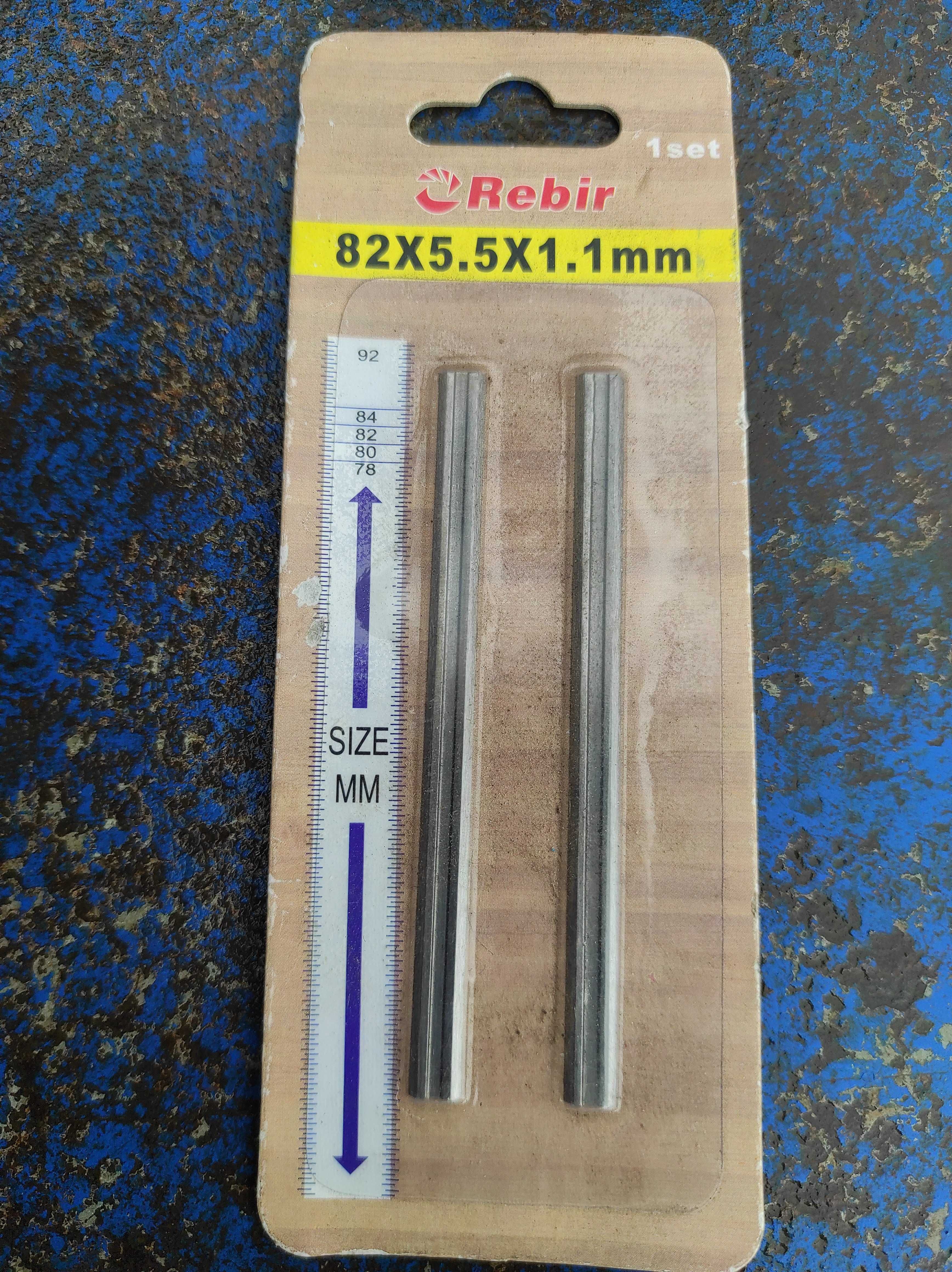 Ножи на рубанок пр-ва Rebir 82х5,5х1,1 мм
