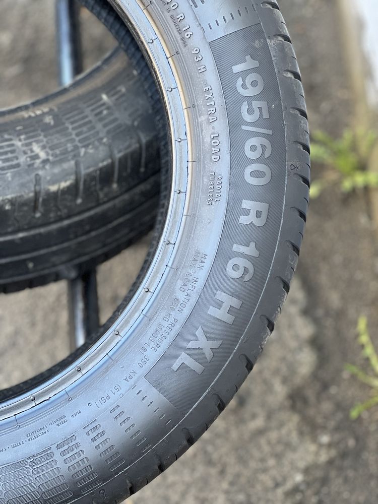 Топова шина‼️Continental EcoContact5 93H 195/60 r16 7.3мм 2022рік