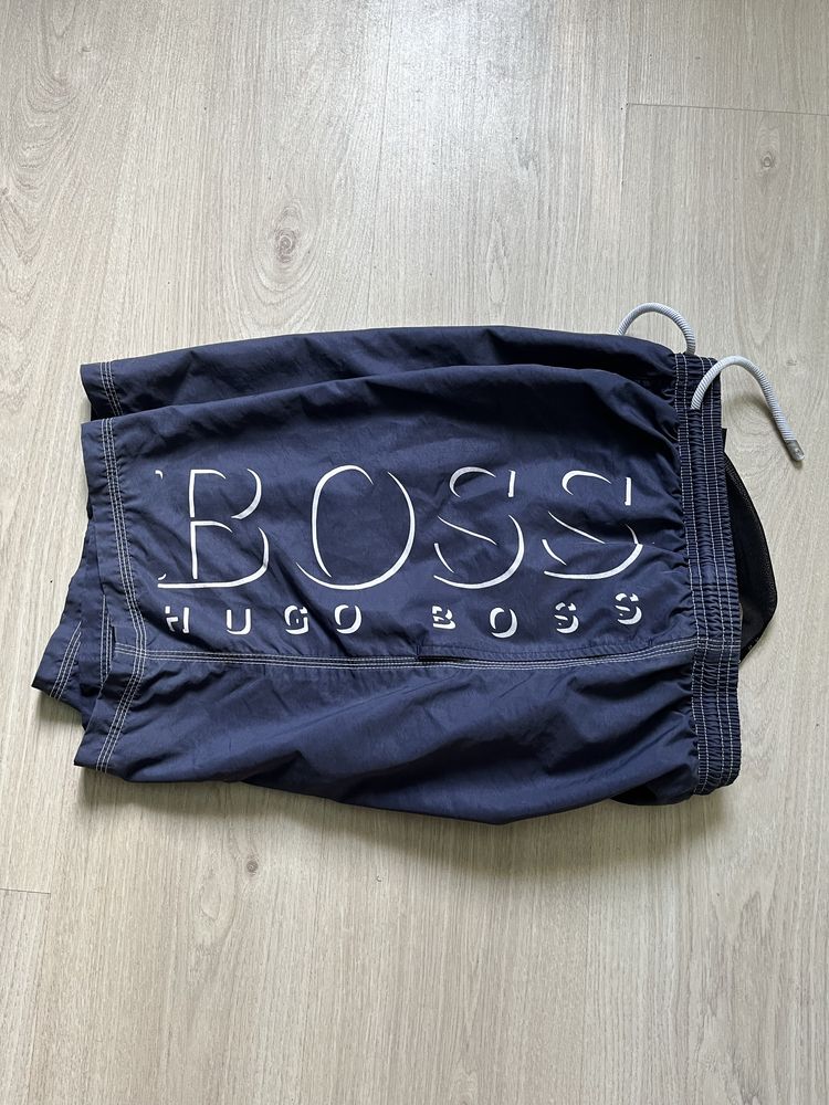 Шорты HUGO BOSS темно-сині, легкі, стильні