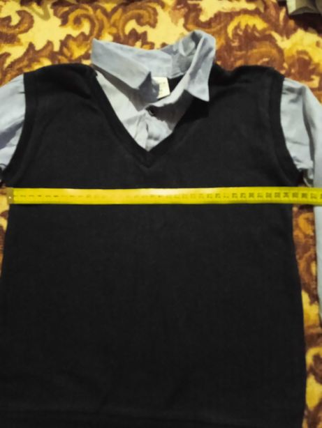 Одяг для хлопчика 6-7 р рубашка-обманка кофта гольф футболка лонгслів