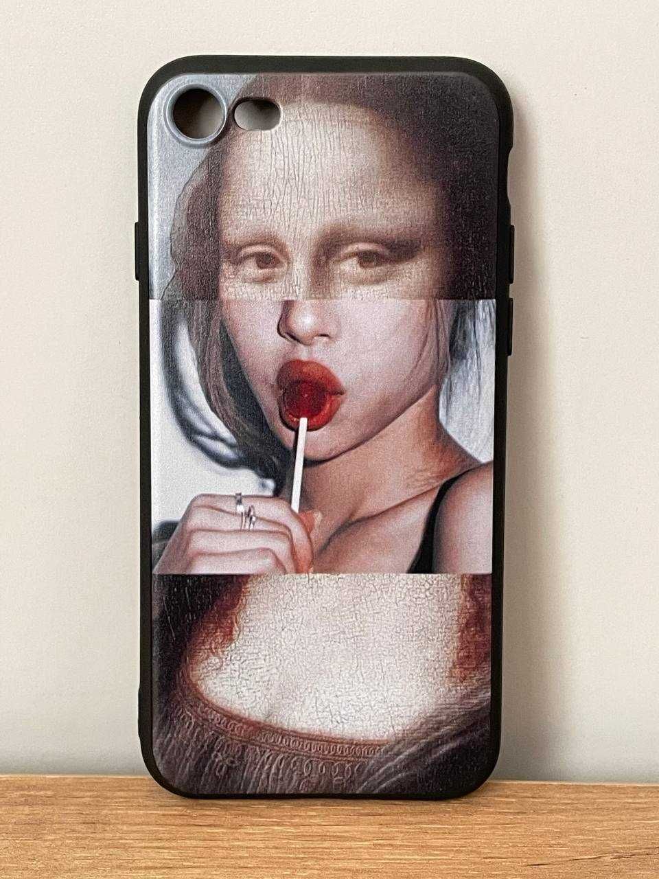 Etui na telefon iPhone XR, 11, 12, 13, nowy, statua David, Mona Lisa