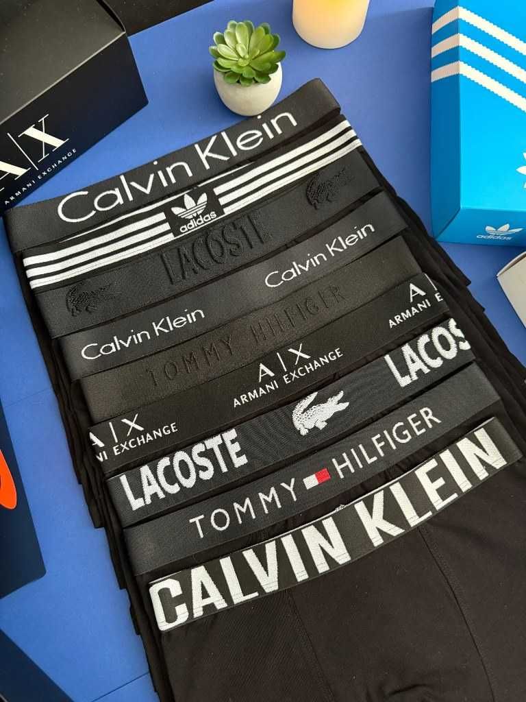 Чоловічі труси CK Intense з широкою резинкою, чорні. Мужские боксеры