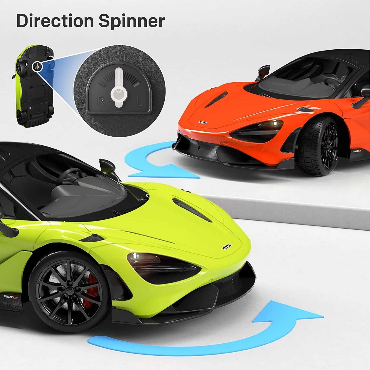 Zdalnie sterowany McLaren 765LT 1:12 | Auto RC | 12 km/h | Zielony