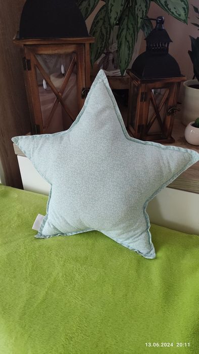 Poduszka miętowa gwiazda od O Te Handmade