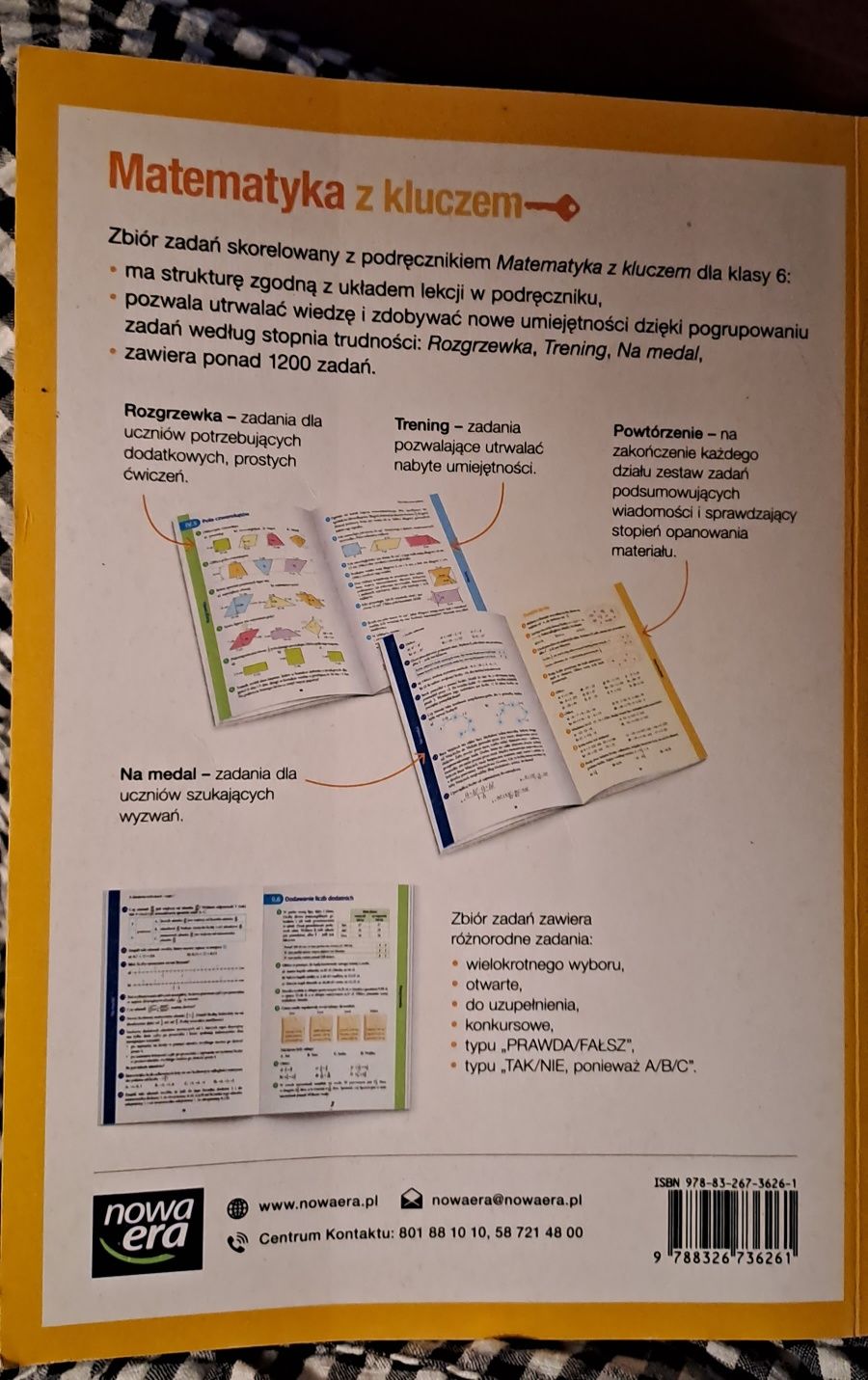 Zbiór zadań do matematyki dla klasy 6 szkoły podstawowej. Nowy