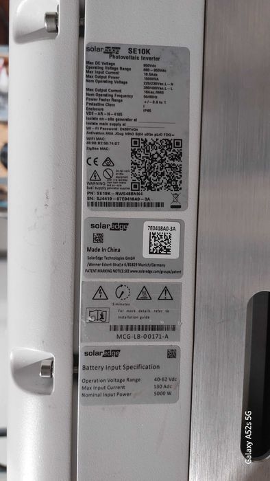 Solaredge Inwerter hybrydowy SE10K RWS 10 kw 3 faz + licznik energii