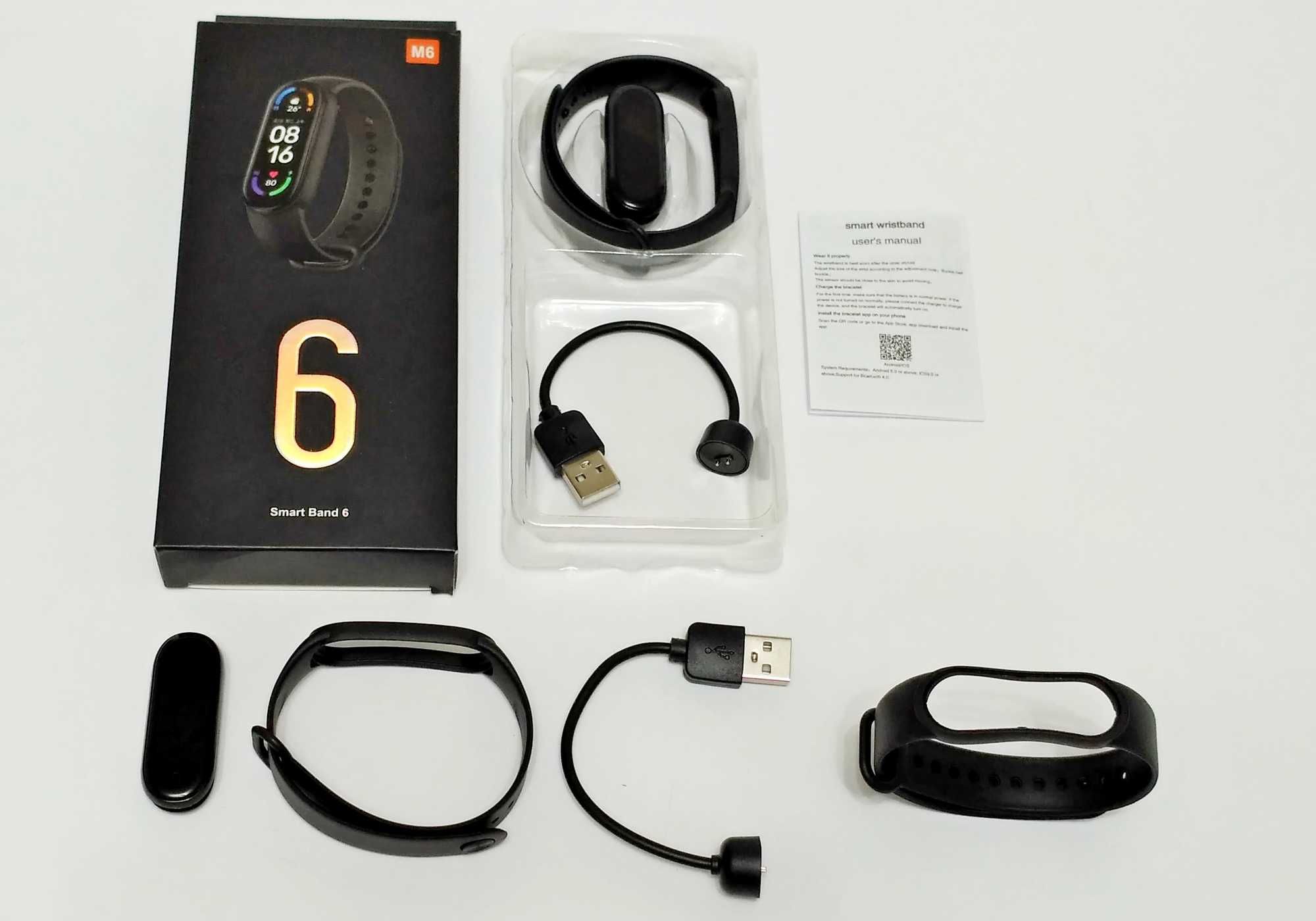 Умный смарт фитнес браслет часы трекер Xiaomi Mi band ми бенд 6