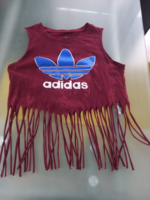 Adidas active Top z fredzlami na siłownie fitness s/m