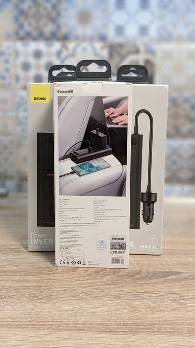 Автомобільний інвертор Baseus Inverter 150W • 300W • 500W - 220V