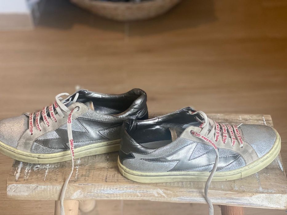 Ténis Zadig Voltaire, cinzentos,  número 37, excelente estado