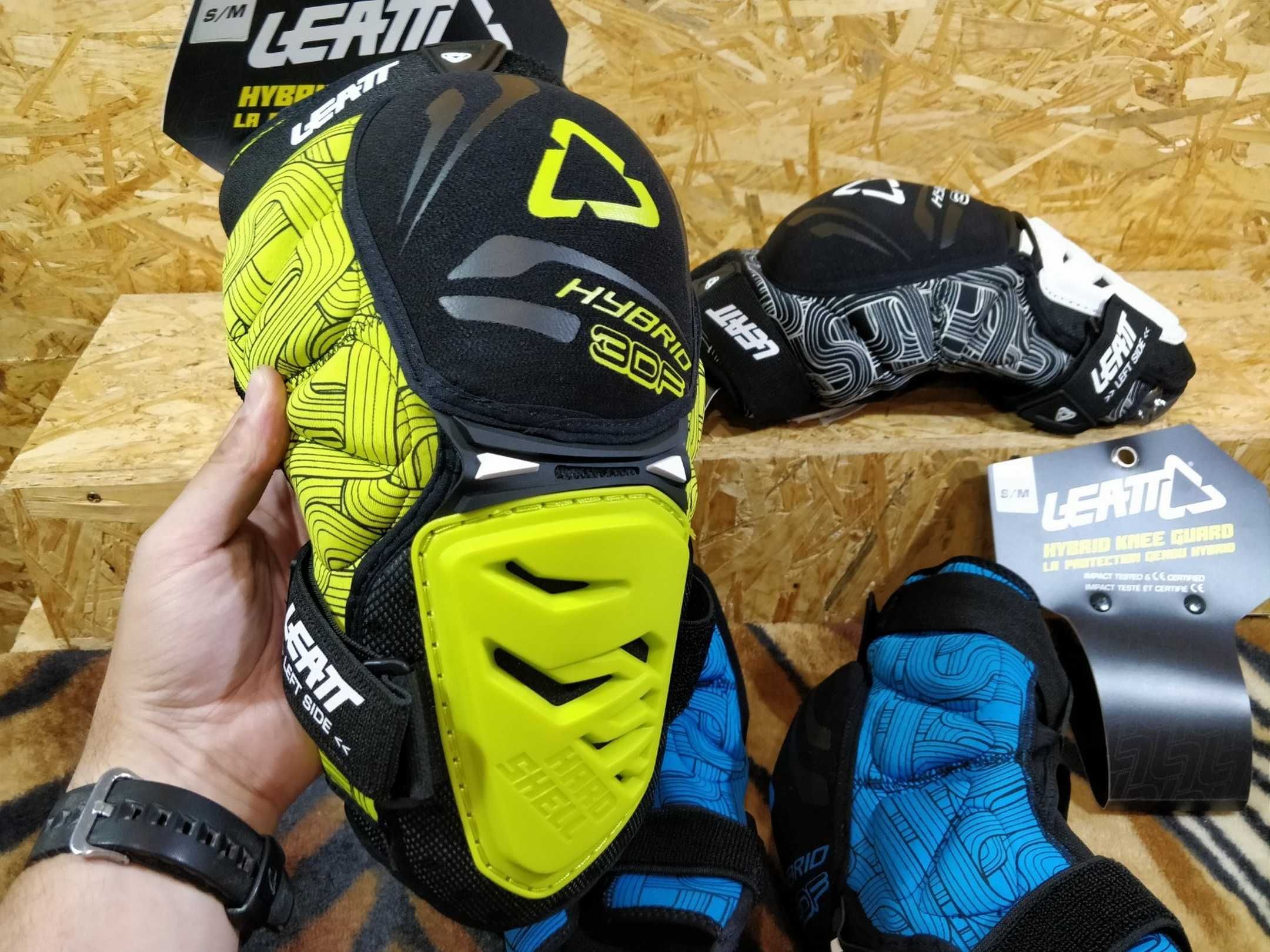 Защита колена Leatt 3DF Hybryd захист коліна S/M велозахист Нова