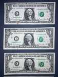 Notas de Dólar Americano [Numeração Seguida] 1981 (6 NOTAS)