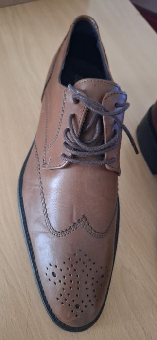 Sapatos Homem Tam41 Camel como NOVOS usados 1 vez