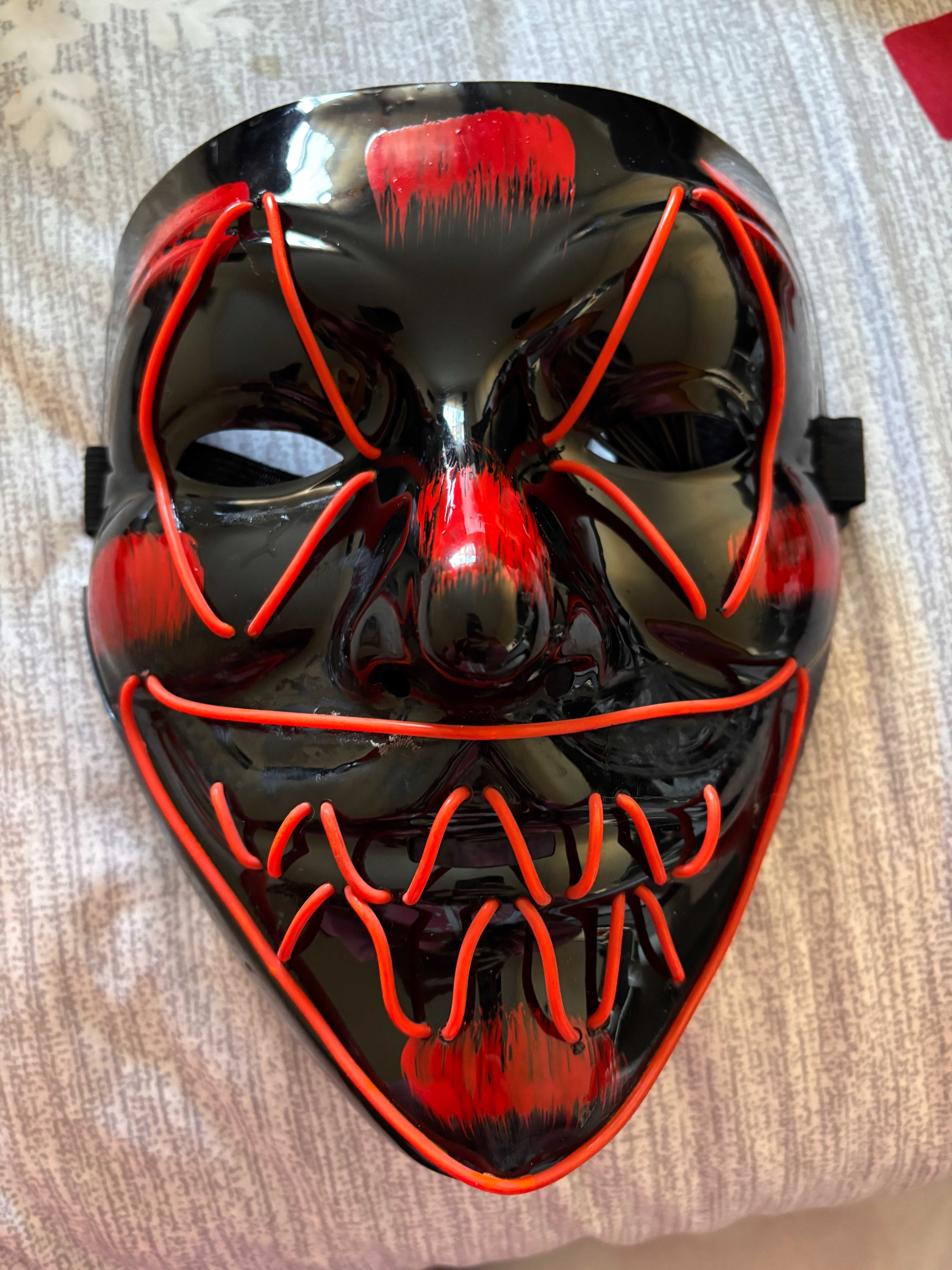 Máscara nova Halloween/Carnaval LED