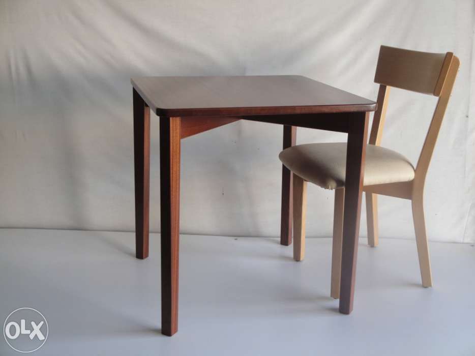 Mesa café restaurante madeira solid wood