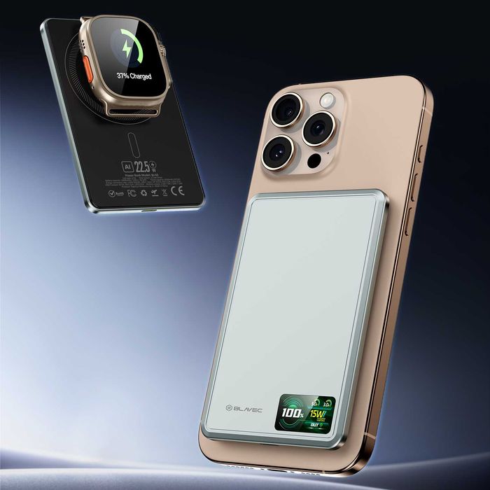 Blavec Power Bank 5000mAh BJ-03 Ultra Slim - Typ C-22,5W do MagSafe