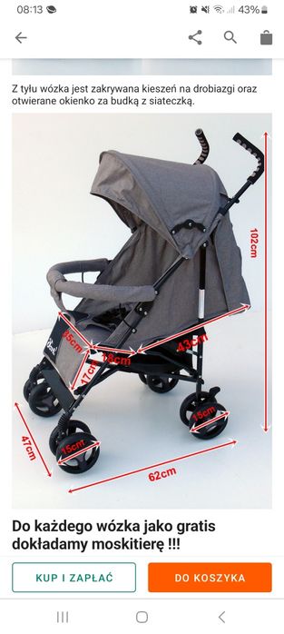 Wozek spacerówka