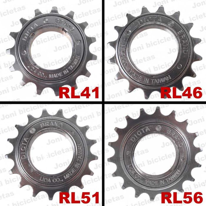 Rodas livres, pinhões, carretos de mudanças de bicicleta