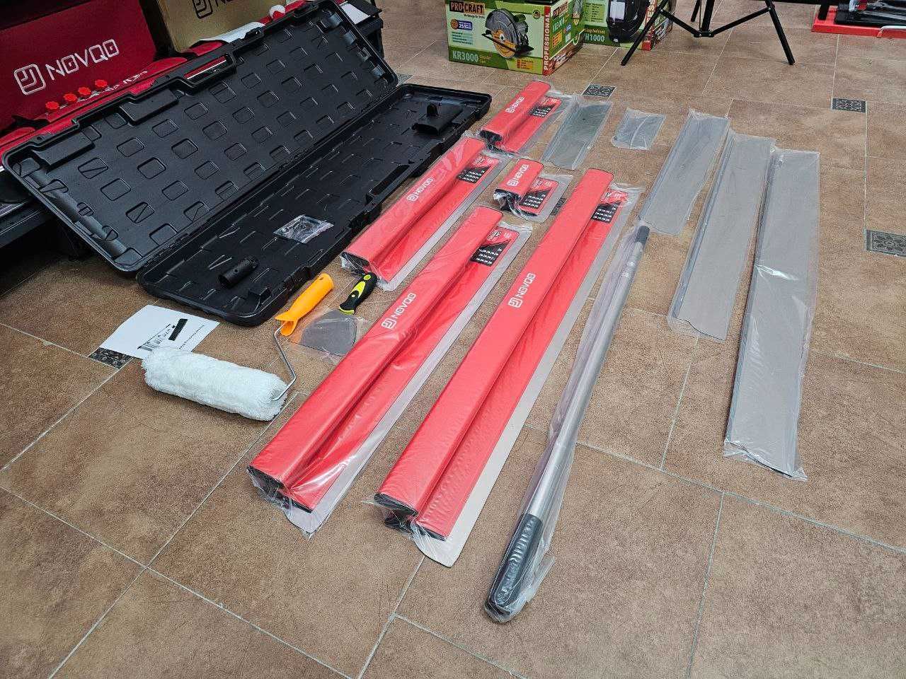Комплект Шпателей NOVQO FINISH PRO для Механического нанесения +Лезвия