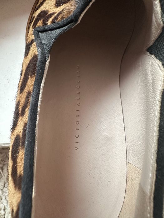 Туфлі козаки, леопрдовий принт, Victoria Beckham