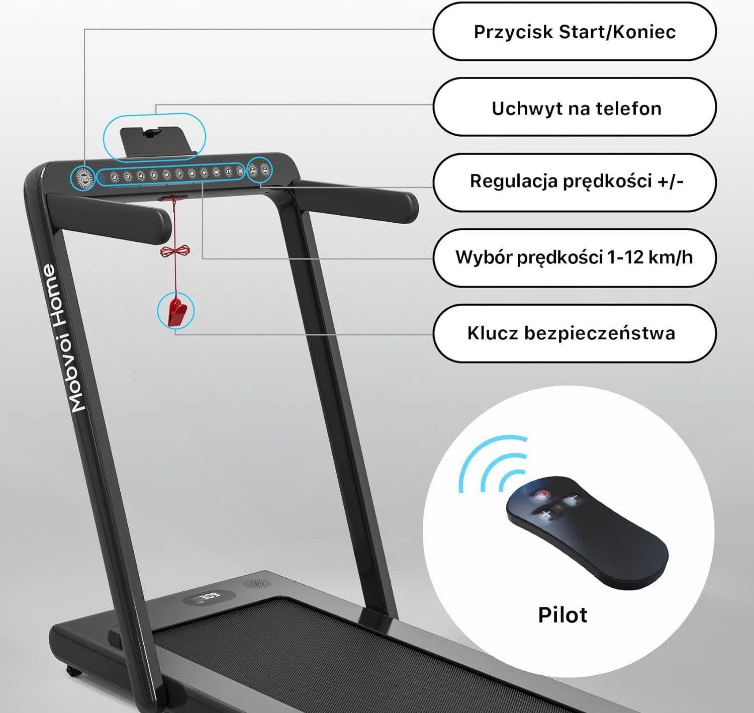 Bieżnia elektryczna Mobvoi Home do 120 kg