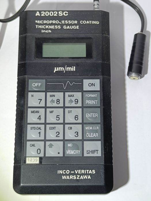 INCO-VERITAS A2002SC - Profesjonalny Miernik Grubości Powłok (Komplet!