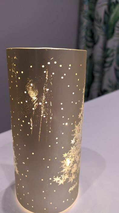 Złota lampka świąteczna choinka LED Merry Christmas nowa