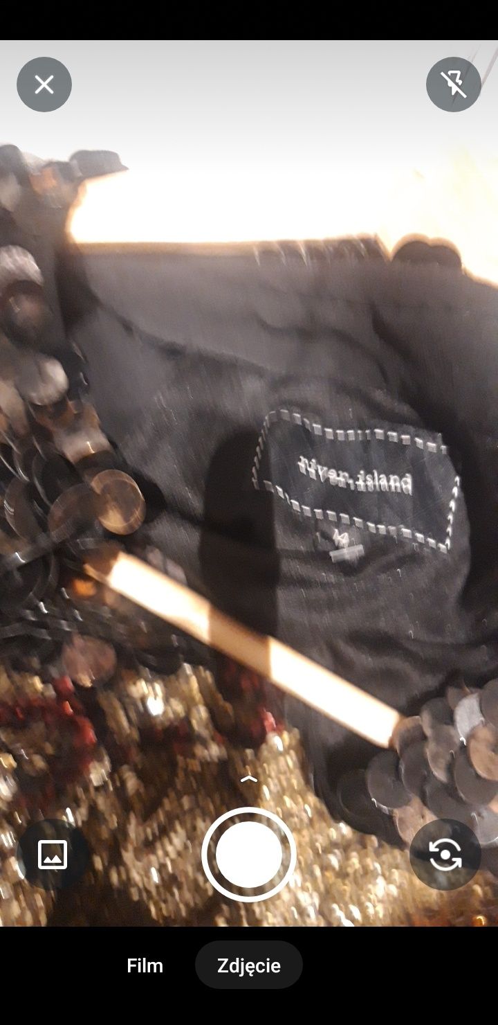 Suknia z cekinami Sylwester piękna River Island rozm 42