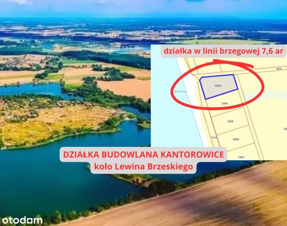 Działka budowlana, żwirownia Kantorowice Lewin B.