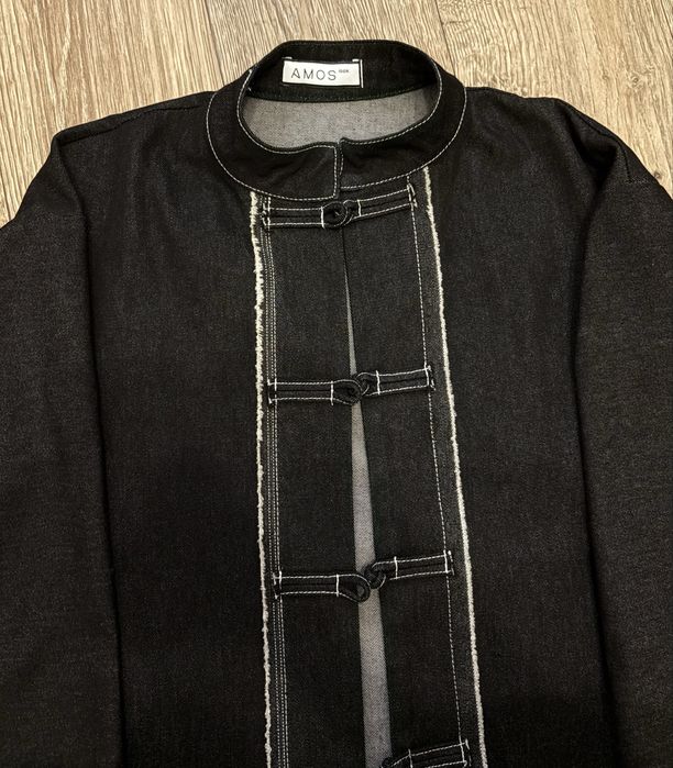 Жакет бомбер жіночий джинсовий amoslook в китайському японському стилі