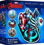 Puzzle Drewniane Avengers Nieustraszony Kapitan Ameryka 160