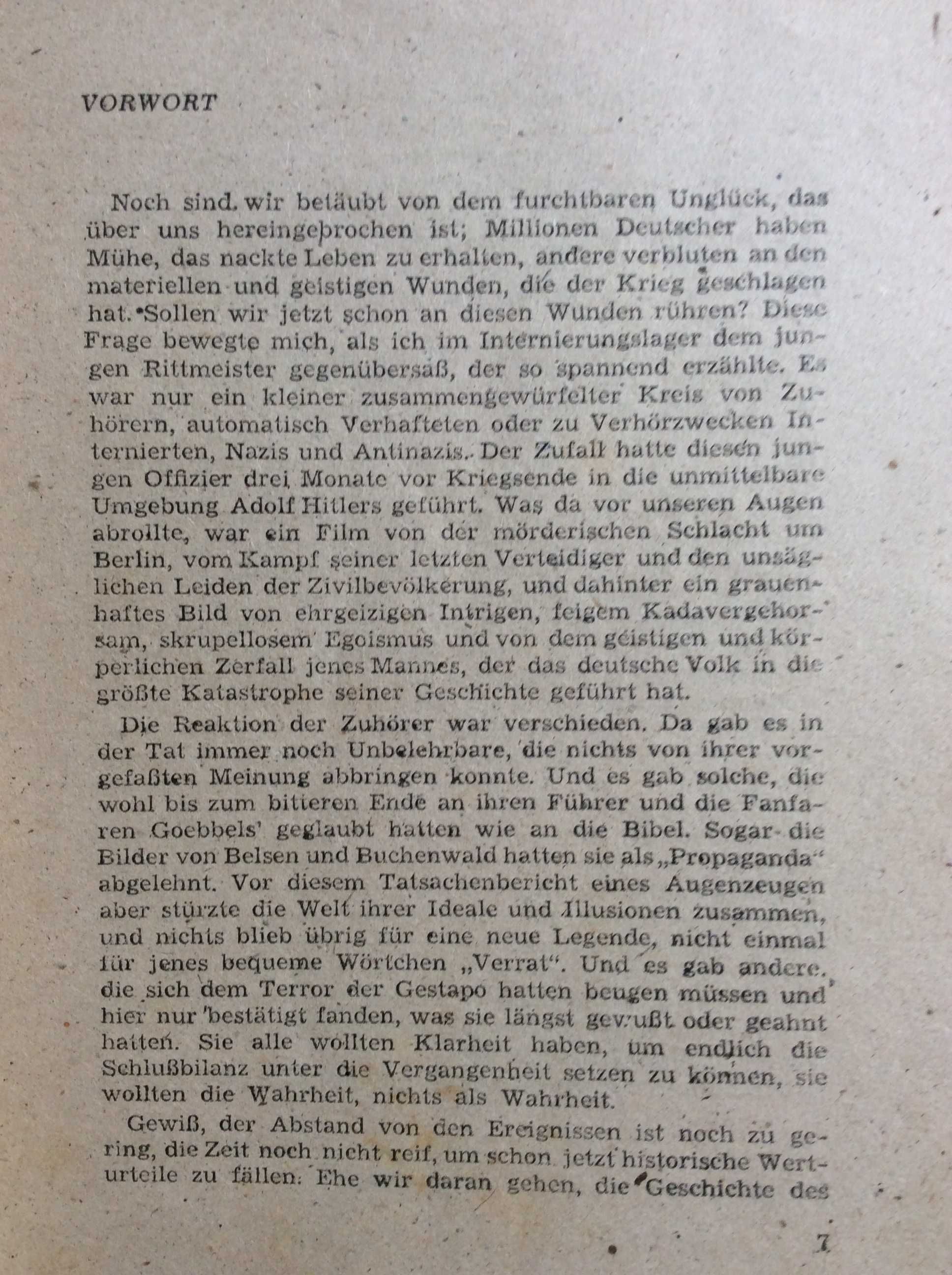 Os últimos dias da Chancelaria do Reich , 1947