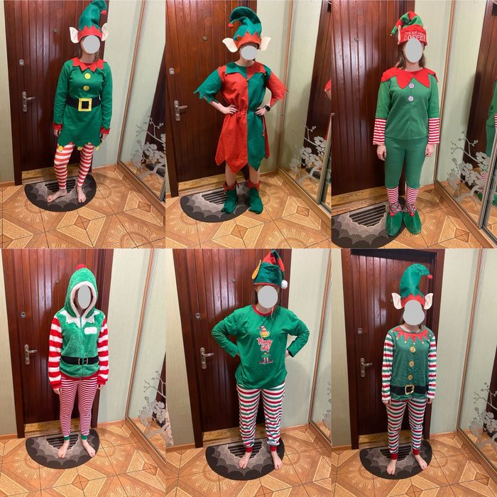 Костюми новорічні Ельфа, Санти ,  Сніговика для підлітків або дорослих