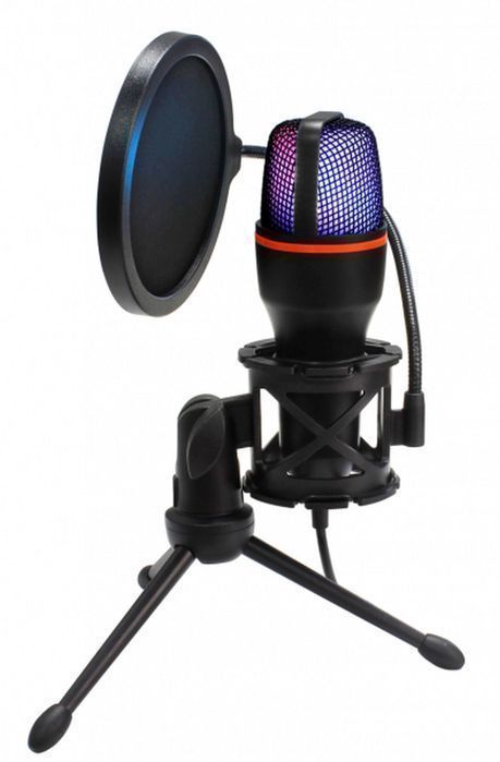 Mikrofon stojący ART AC-02 gamingowy streaming podświetlany + filtr