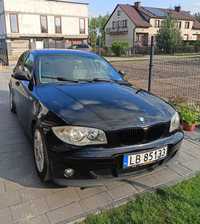 BMW 1 118d E87 CZARNA,  2.0 Diesel 122 KM 2005 r, ważne OC i badania