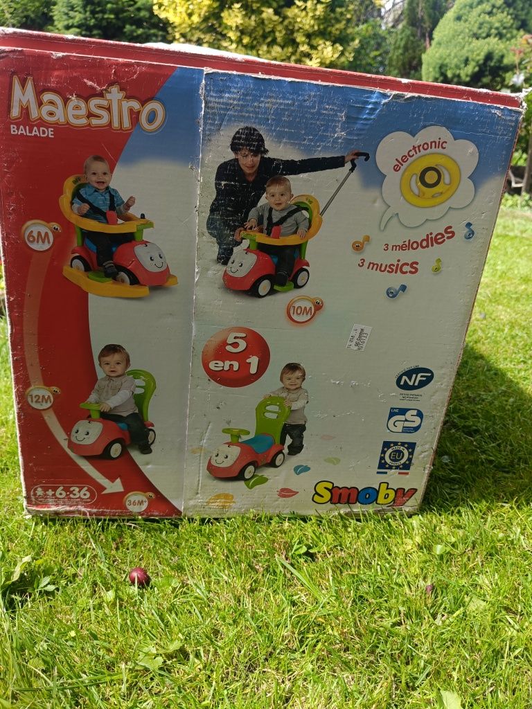 Smoby jak nowy maestro auto chodzik jeździk