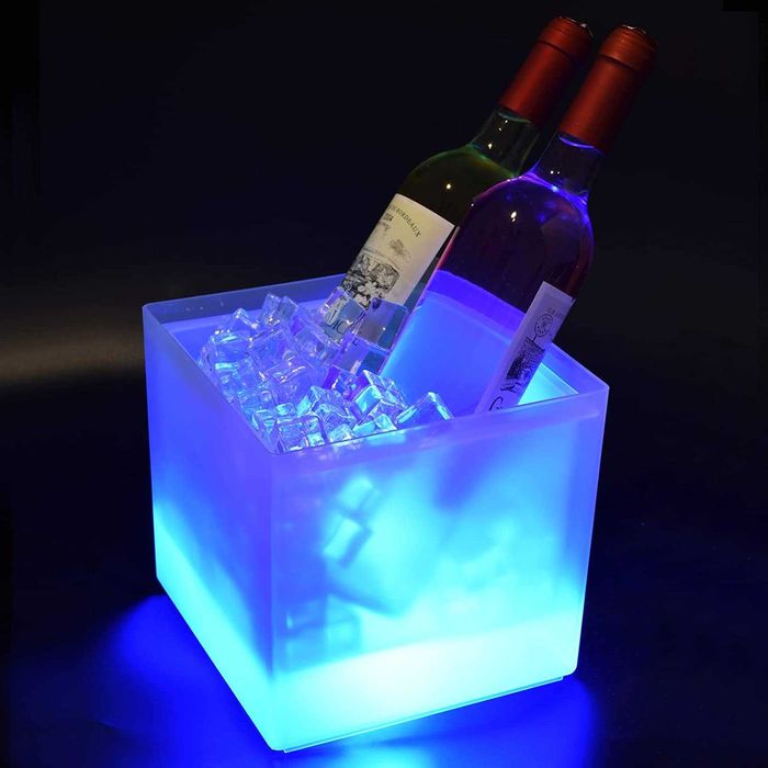 Cubo de gelo LED de 3,5 litros, com mudança de cor automática