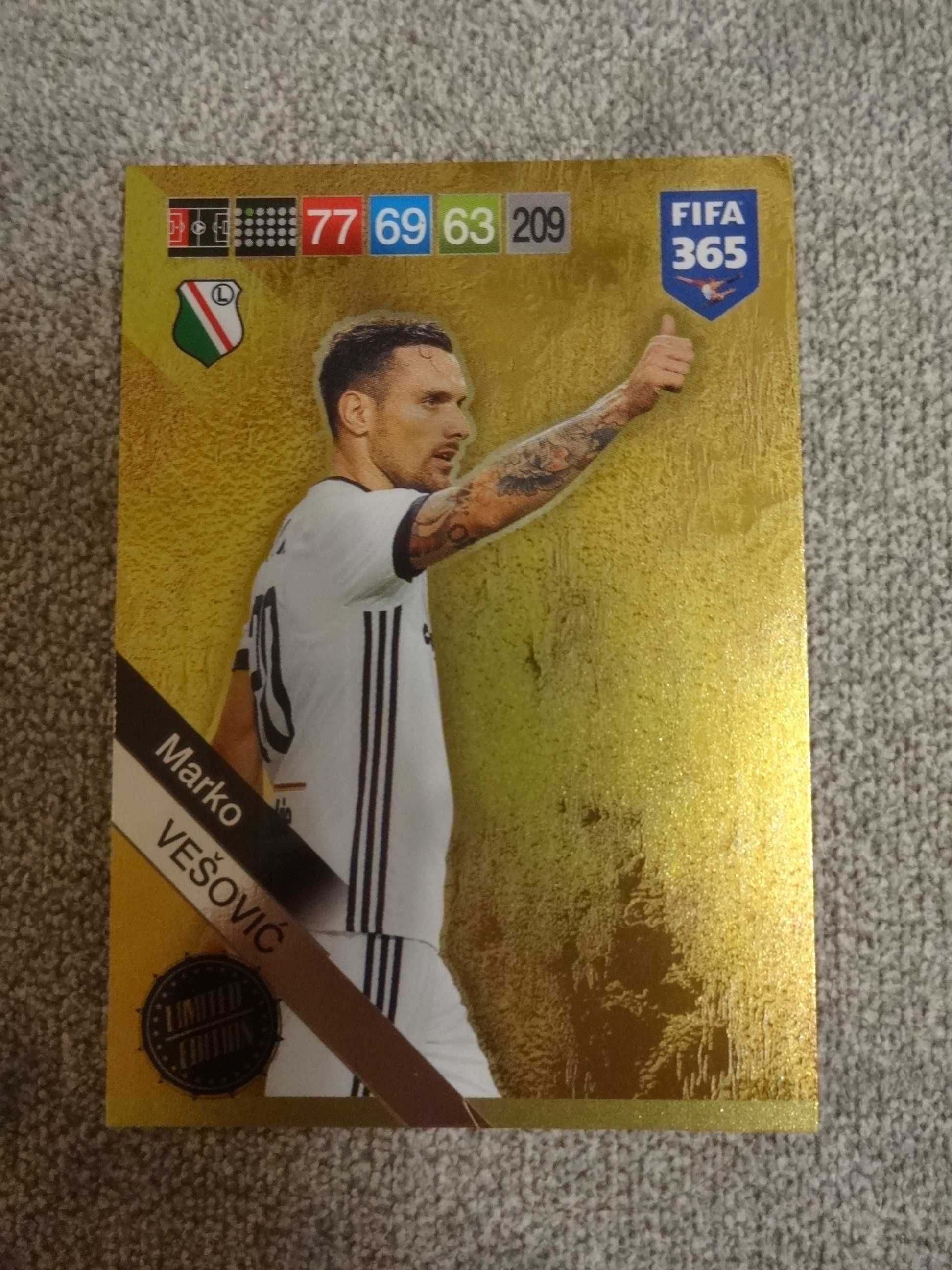 Panini Karta VESOVIC Legia Warszawa Ektraklasa 2019 Limited Edition