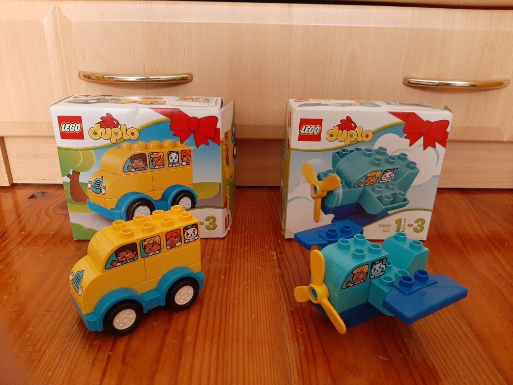 Lego Duplo Mój pierwszy samolot 10849 i Mój pierwszy autobus 10851