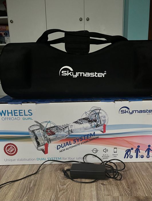 Elektryczna deskorolka wheels offroad dual firmy skymaster nie używana