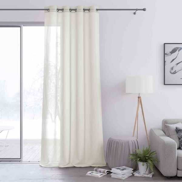 Kremowa firana woal na przelotkach 140x250 cm Voile marki Amelia Home